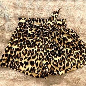 ODDY Paper Bag Cheetah Shorts size small